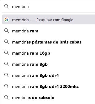 Memória Google